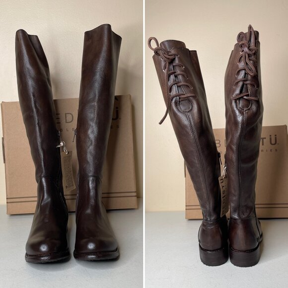 BED STU Manchester Distressed Leather Riding Boots BEDSTU Size 8 - Picture 2 of 16